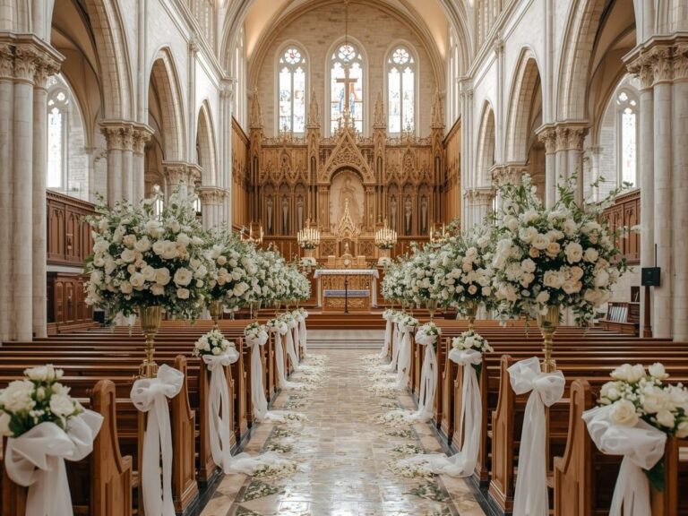 Dekoracje na ślub. Jak udekorować kościół?